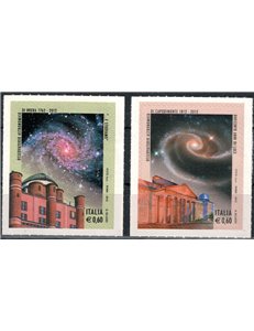 ITALIA 2012 Osservatori astronomici 2v MNH**