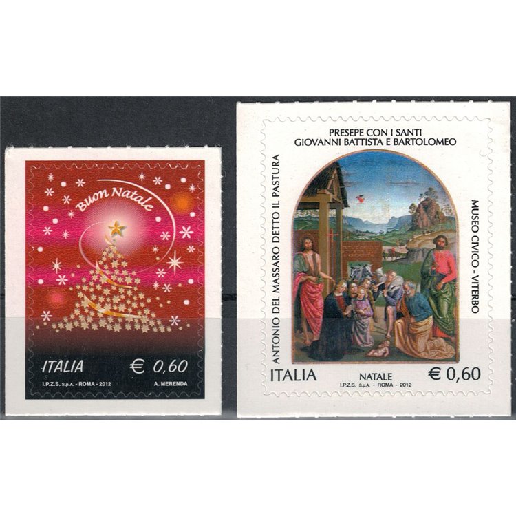ITALIA 2012 Natale 2v MNH**