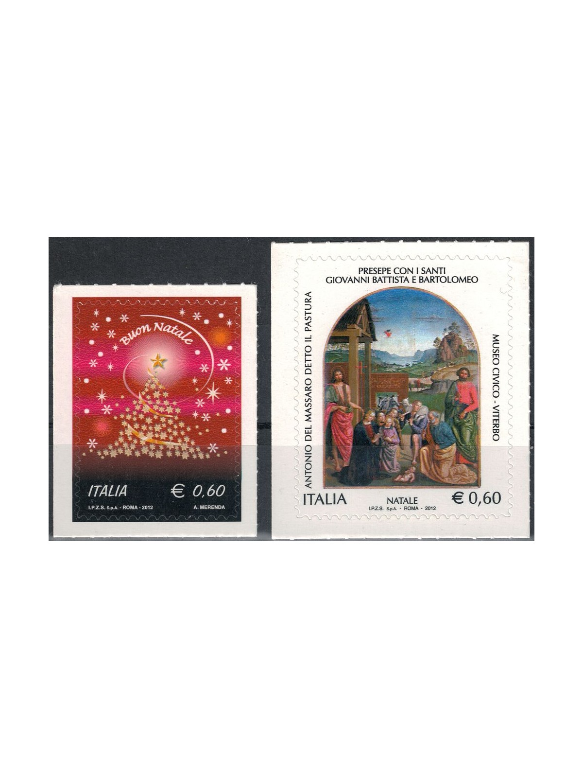 ITALY 2012 Christmas 2v MNH**