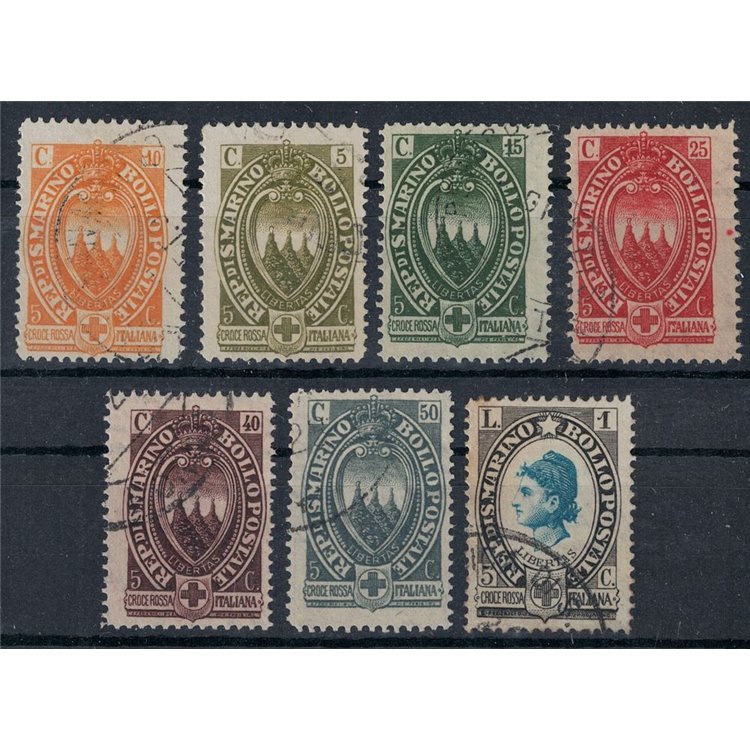 SAN MARINO 1923 Pro Red Cross 7v us