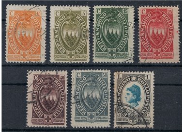 SAN MARINO 1923 Pro Red Cross 7v us