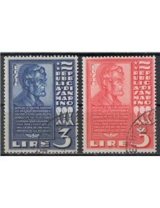 SAN MARINO 1938 Abraham Lincoln 2v us