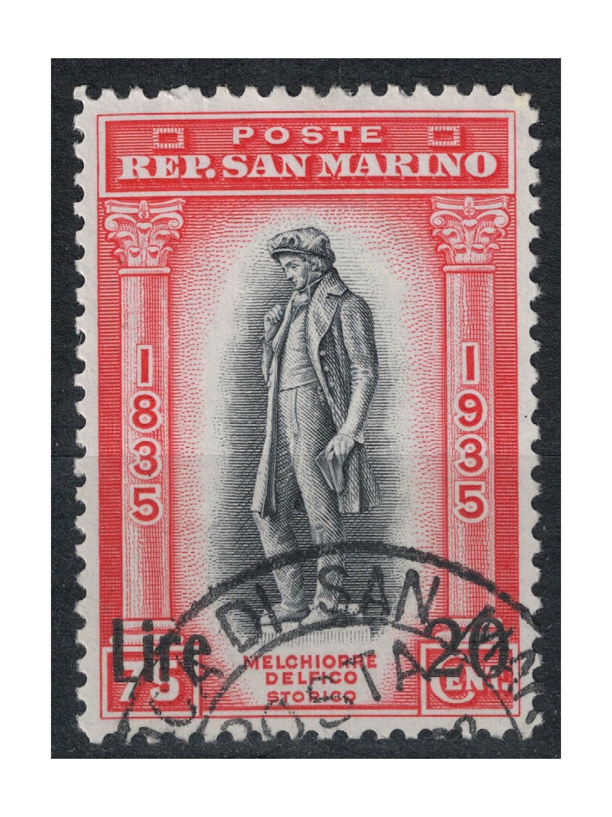 SAN MARINO 1942 Melchiorre Delfico us