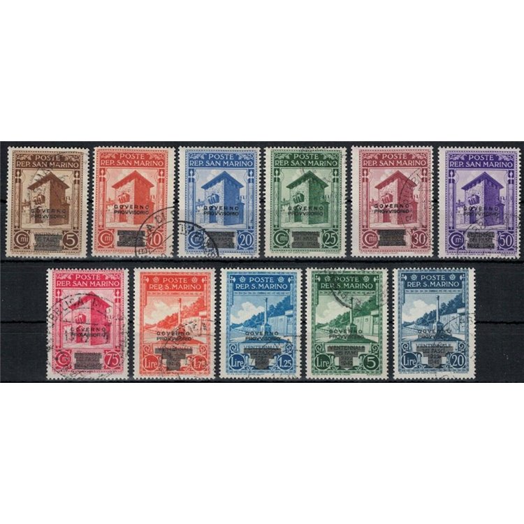 SAN MARINO 1943 Governo provvisorio 11v us