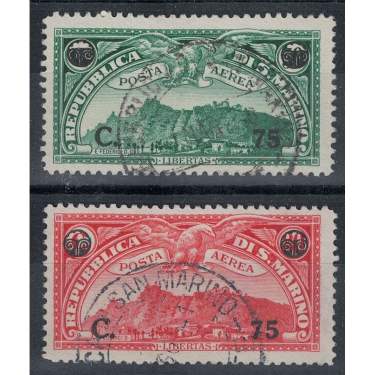 SAN MARINO 1936 Airmail 2v us