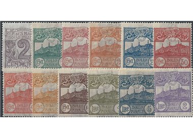 SAN MARINO 1903 Cifra o veduta 12v MH* ©