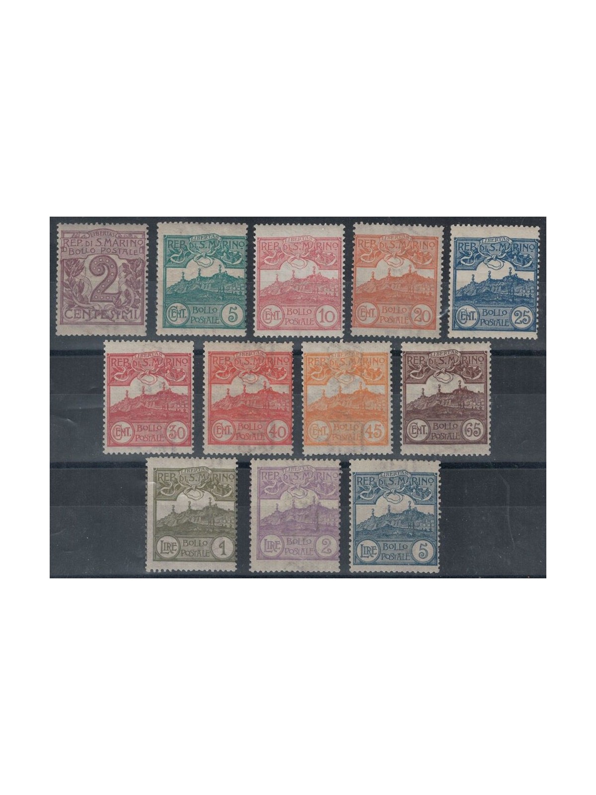 SAN MARINO 1903 Cipher or view 12v MNH** ©