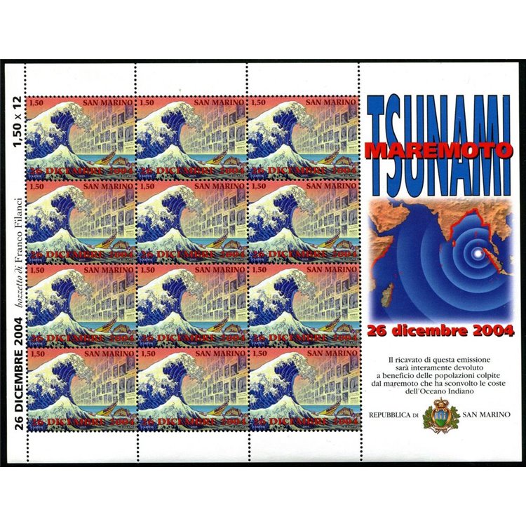 SAN MARINO 2005 Tsunami MF MNH**