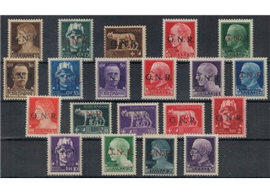 ITALY RSI 1943 Imperial Series GNR (Verona) 20v MNH** ©