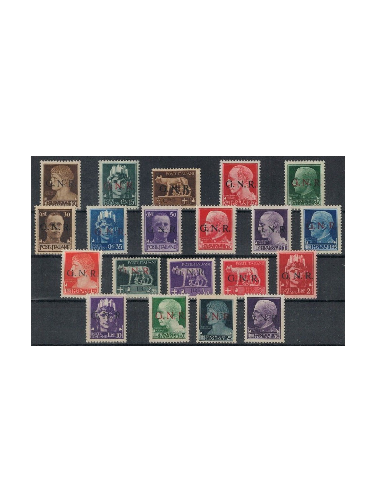 ITALY RSI 1943 Imperial Series GNR (Verona) 20v MNH** ©