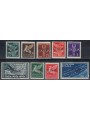 ITALIA RSI 1943 Posta aerea (Verona) 9v MH* ©