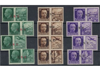 ITALY RSI 1944 War propaganda GNR (Brescia 3rd type) 12v MNH** ©