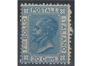 ITALY KINGDOM 1867 20c blue (Turin) MNH** ©