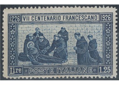 ITALY KINGDOM 1926 San Francesco, 1.25£ blue MNH**