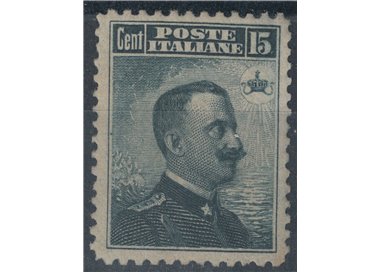 ITALY KINGDOM 1906 Michetti 15c grey black MNH** © (Luxury)