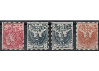 ITALIA REGNO 1915-16 Pro Croce Rossa 4v MNH** © (Lusso)