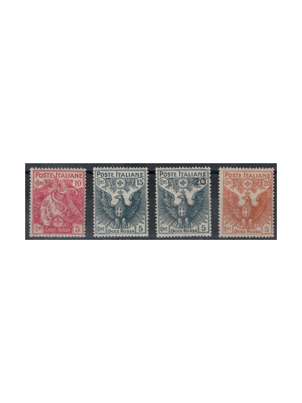 ITALIA REGNO 1915-16 Pro Croce Rossa 4v MNH** © (Lusso)