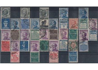 ITALY KINGDOM 1924-25 Advertising 19v us ©