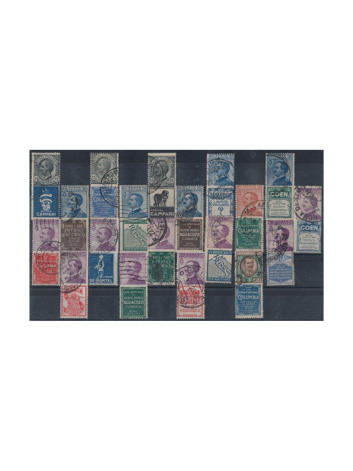 ITALY KINGDOM 1924-25 Advertising 19v us ©