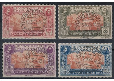 ITALIA REGNO 1923 Propaganda Fide 4v us ©