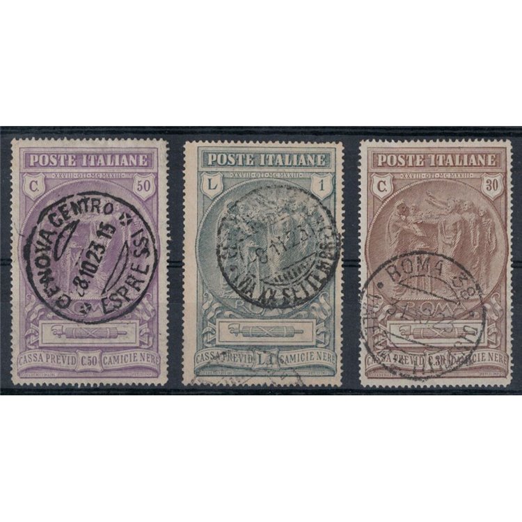 ITALY KINGDOM 1923 Blackshirts 3v us ©