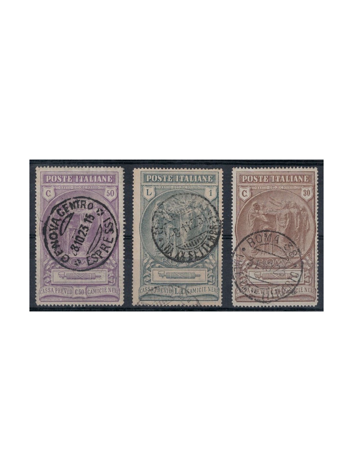 ITALY KINGDOM 1923 Blackshirts 3v us ©
