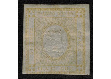 ITALY KINGDOM 1862 2c yellow MH*