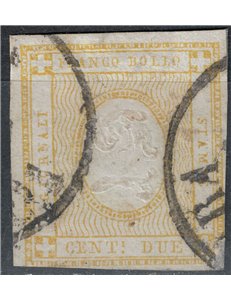 ITALIA REGNO 1862 2c giallo us