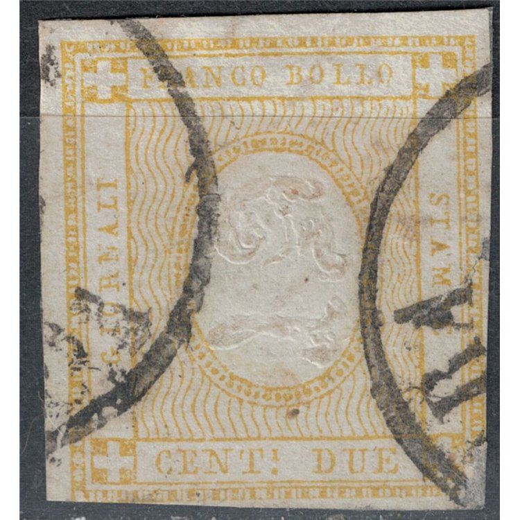 ITALIA REGNO 1862 2c giallo us