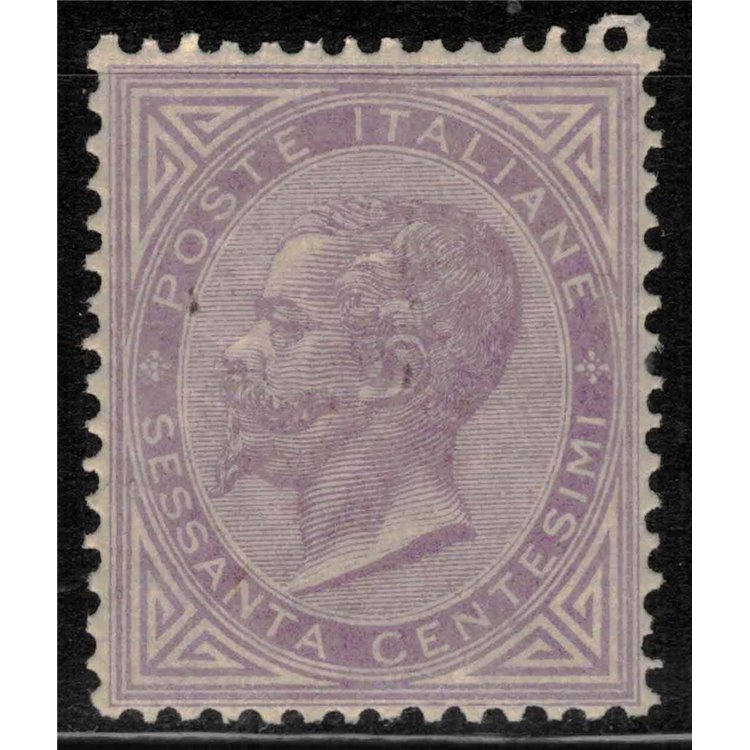 ITALY KINGDOM 1865 De La Rue 60c lilac (Turin) MH*