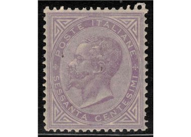 ITALY KINGDOM 1865 De La Rue 60c lilac (Turin) MH*