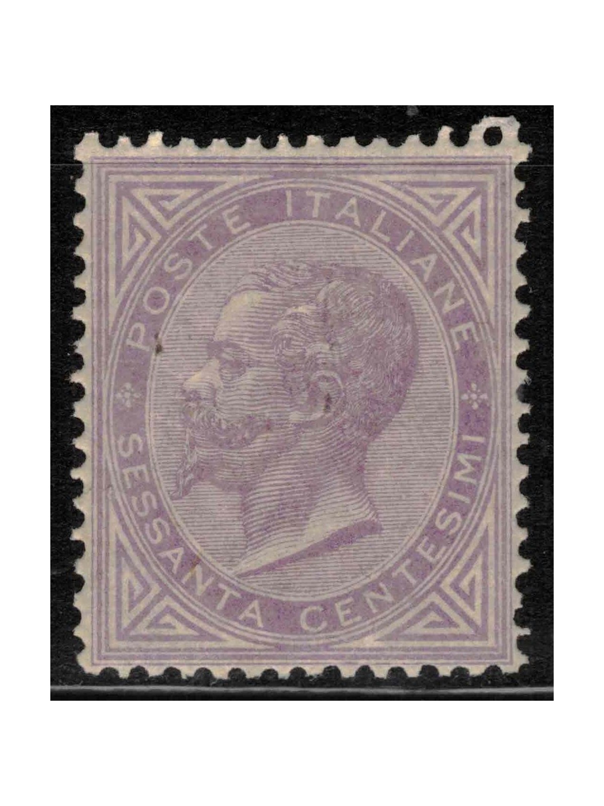 ITALY KINGDOM 1865 De La Rue 60c lilac (Turin) MH*