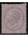 ITALIA REGNO 1865 De La Rue 60c lilla (Torino) MH*