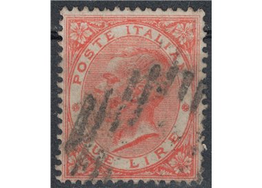 ITALY KINGDOM 1865 De La Rue 2£ vermilion (Turin) us