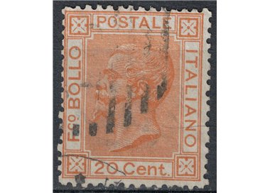 ITALY KINGDOM 1877 De La Rue 20c ochre us