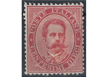 ITALY KINGDOM 1879 Umberto I 10c carmine MH* (Luxury)