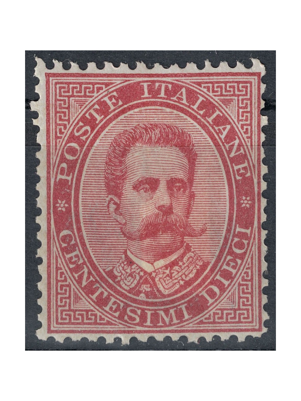ITALY KINGDOM 1879 Umberto I 10c carmine MH* (Luxury)