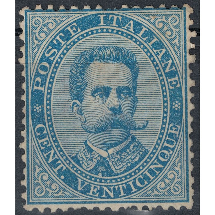 ITALY KINGDOM 1879 Umberto I 25c blue MH*