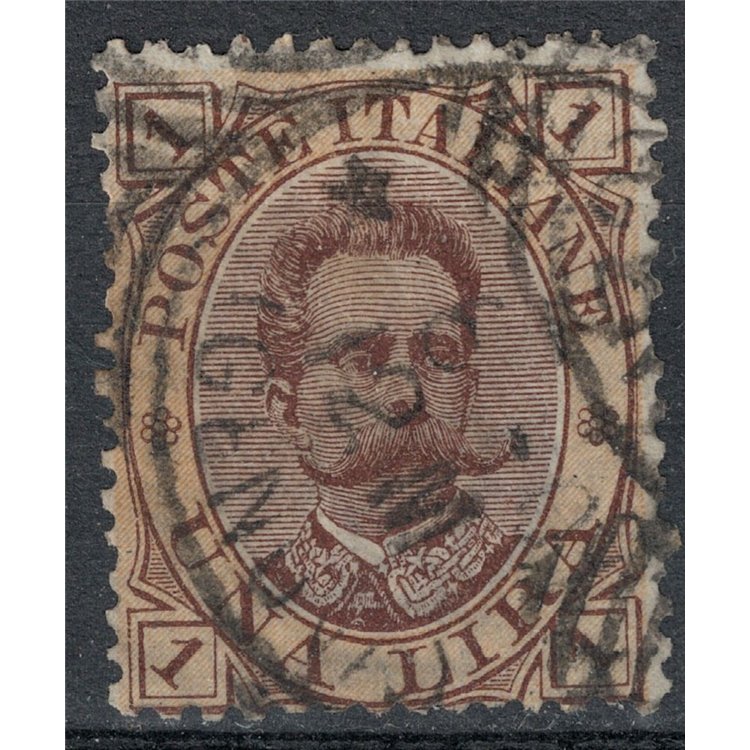 ITALY KINGDOM 1889 Umberto I £1 brown and orange us