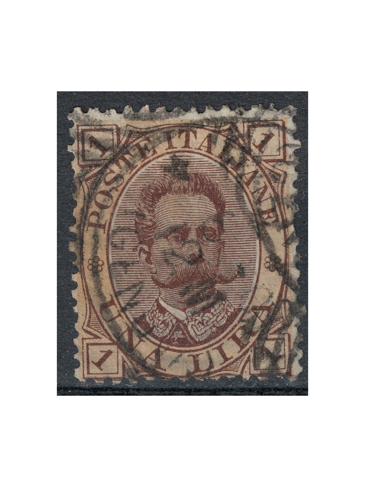ITALY KINGDOM 1889 Umberto I £1 brown and orange us