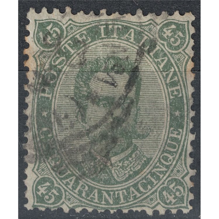 ITALIA REGNO 1889 Umberto I 45c verde grigio us