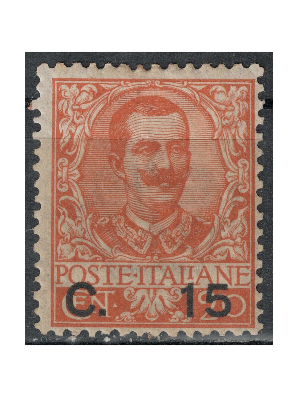 ITALY KINGDOM 1905 Floral 15c on 20c orange MH*