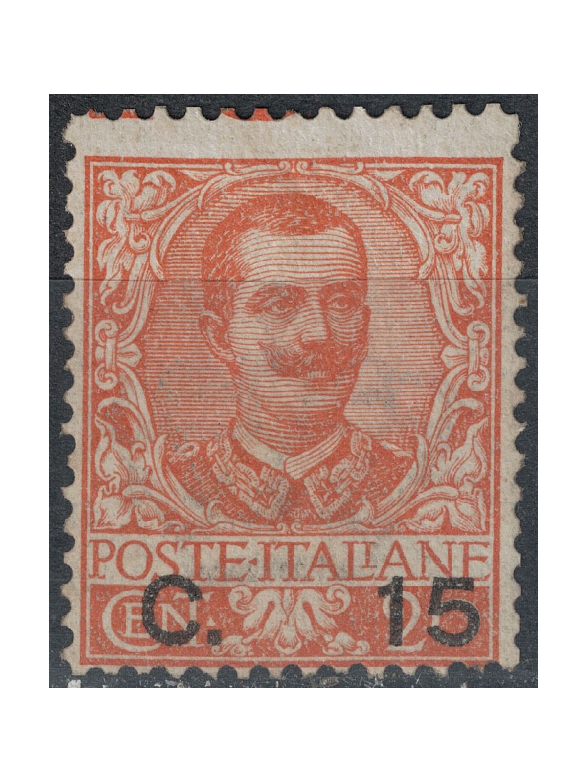 ITALIA REGNO 1905 Floreale 15c su 20c arancio MNH**