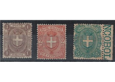 ITALY KINGDOM 1896 Coats of Arms 3v MNH** © (Luxury)