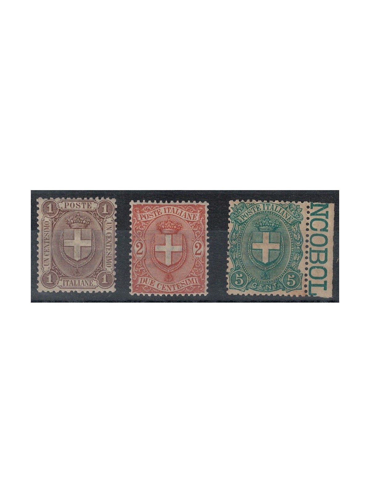 ITALIA REGNO 1896 Stemmi 3v MNH** © (Lusso)
