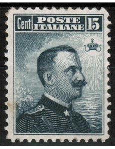 ITALY KINGDOM 1906 Michetti 15c grey black MH*