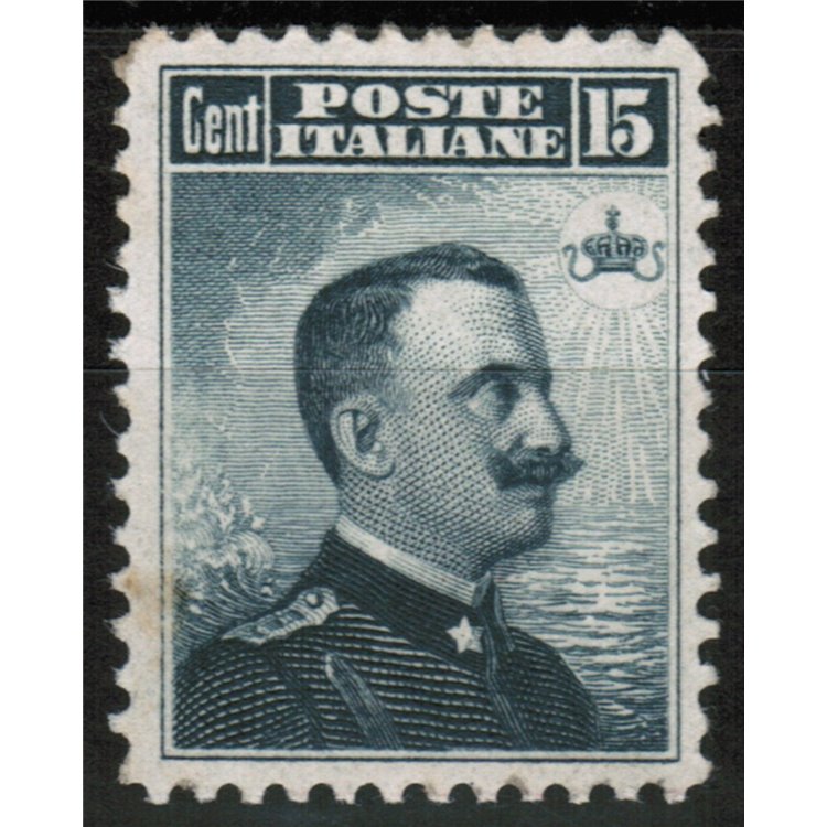ITALY KINGDOM 1906 Michetti 15c grey black MH*