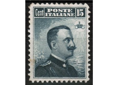 ITALY KINGDOM 1906 Michetti 15c grey black MH*