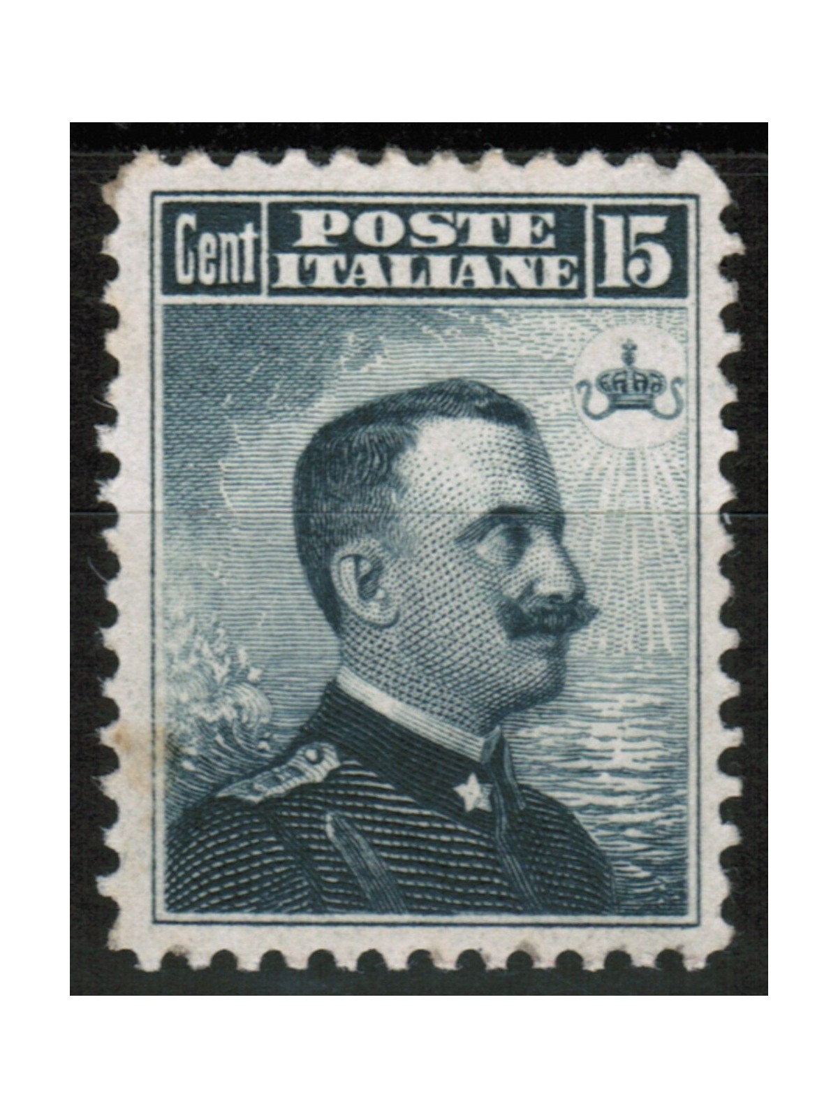 ITALY KINGDOM 1906 Michetti 15c grey black MH*