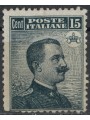 ITALY KINGDOM 1909 Michetti 15c black and grey MH*